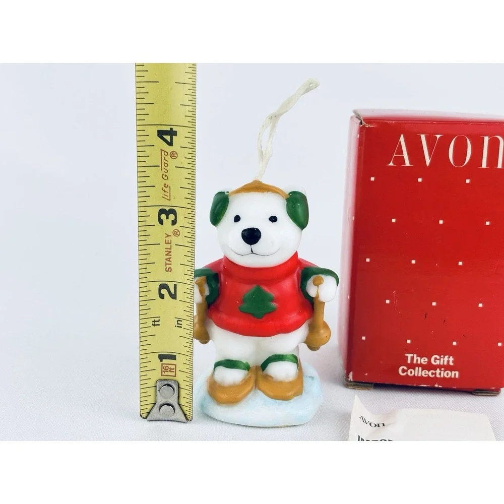 Avon‎ Gift Collection North Pole Pals Candle Ornament- Polar Bear Vintage 1988